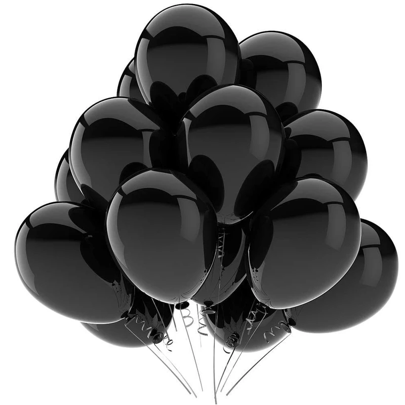 بالونات لون اسود 1\50