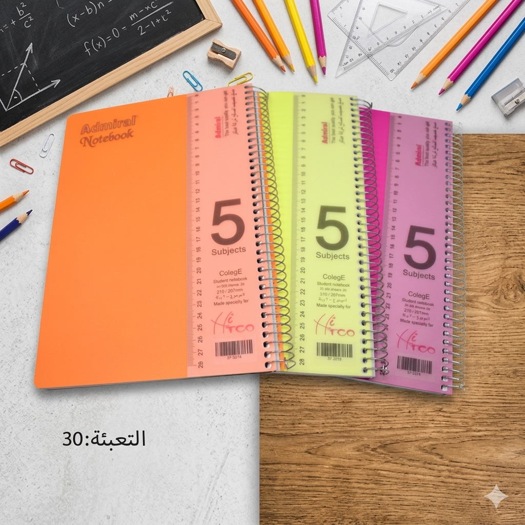 دفتر سلك 5 موضوع